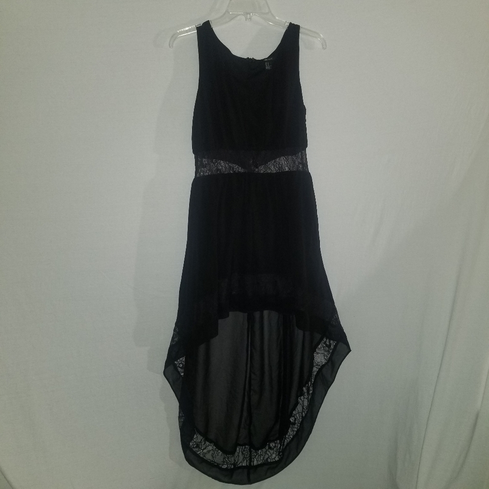 Forever 21 black high low dress